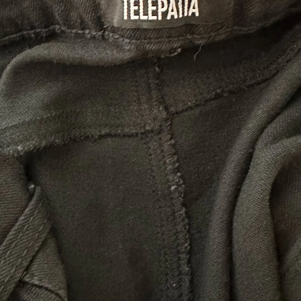 TELEPATIA  Jeans Denim Cargo‎ High Rise Stretch BLACK size 13/31